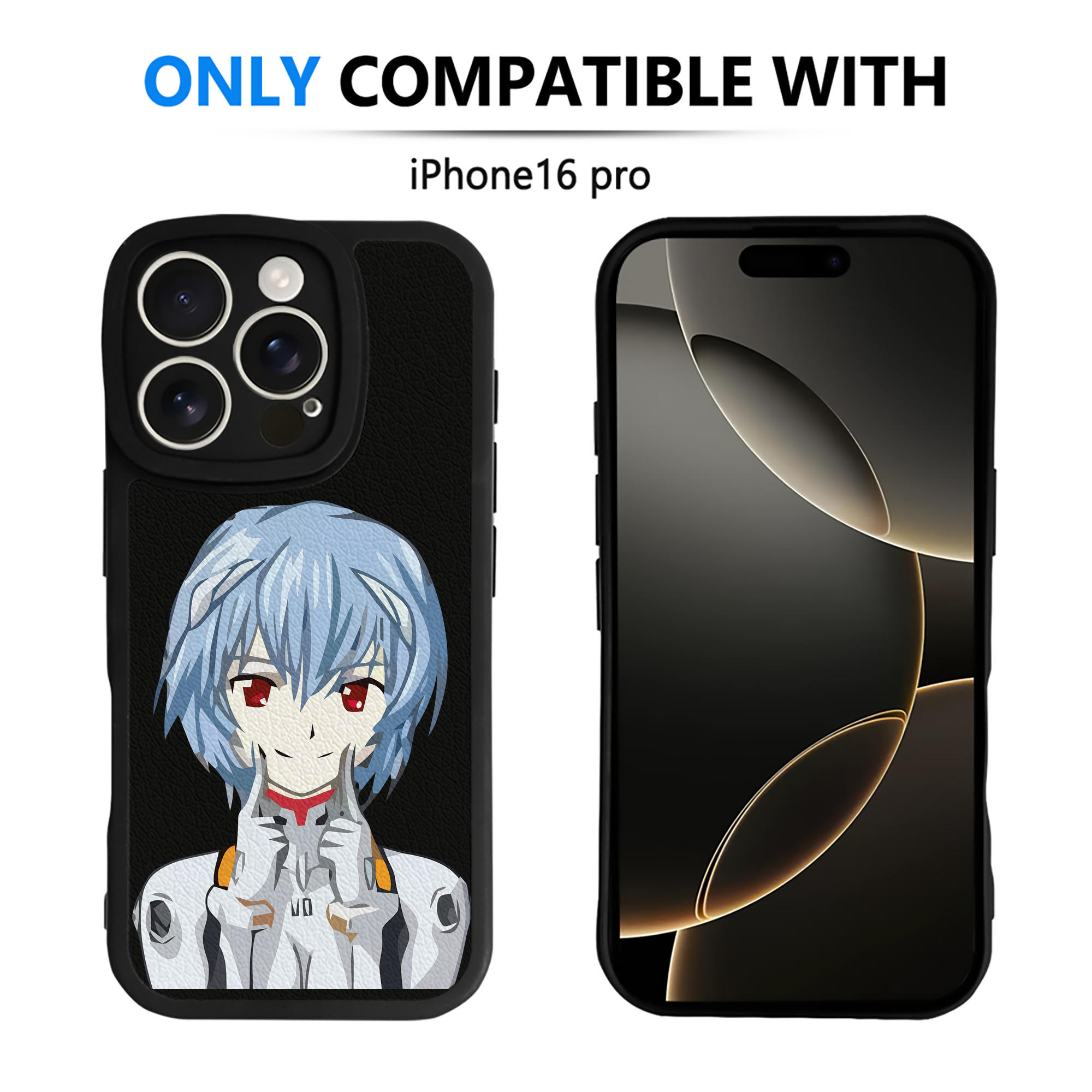 （画像用） EVA 新世紀エヴァンゲリオン 【iPhone 16シリーズ対応】シリコンスマホケース（レザー調） 材質：シリコン